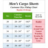 ROAMING SOUL MEN'S COTTON FLEX STRETCH CARGO SHORTS SIZE 34 - NAVY