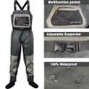 Dark Lightning Breathable Insulated Chest Waders, Perfect for 4 Seasons
