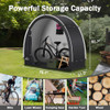 AZAEAHOM BIKE STORAGE SHED TENT - BLACK