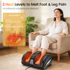 TISSCARE FOOT MASSAGER SHIATSU FEET MASSAGER HEAT PLANTAR FASCIITIS - BLACK