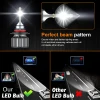 XWQHJW 9005 HB3 LED BULBS KIT HIGH/LOW BEAM XENON WHITE BRIGHT 2PACK - GRAY/RED