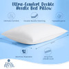 DAN RIVER Double Needle Pillows King (20x36), Set of 2 | Hotels Essentials White