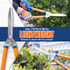 WADFOW Hedge Clippers with Adjustable Telescopic Handle & Wavy SK-5 Steel Blade