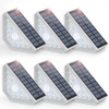 Kondras 6-Pack Solar Step Lights Motion Sensor Waterproof Outdoor Step Lights