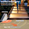 Kondras 6-Pack Solar Step Lights Motion Sensor Waterproof Outdoor Step Lights