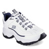 237761 SKECHERS MEN'S, E'LITE AFTERBURN WALKING SHOE WHITE/NAVY Size 11 New