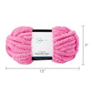MAINSTAYS CHUNKY CHENILLE YARN, 31.7 YD, 100% POLYESTER, SUPER BULKY - PETAL POP