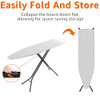 AMAZON BASICS HEIGHT ADJUSTABLE FULL-SIZE FOLDABLE IRONING BOARD CHEVRON