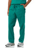 AMAZON ESSENTIALS MEN'S ELASTIC WAISTBAND STRAIGHT LEG SCRUB PANT TEAL BLUE M