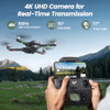 WEFONE DRONES WITH CAMERA FOR ADULTS 4K, 5G, 2 BATTERIES, WEFONE, WF30 - BLACK