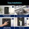 BRIO SPARKLING COUNTERTOP WATER COOLER 2 STAGE FILTER UV WATER STERILIZER BLACK