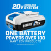 HART 20 VOLT SHEAR/SHRUBBER KIT, (1) 2.0AH LITHIUM-ION BATTERY - WHITE