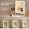 FENCHILIN Vanity Mirror with Lights 11.8" x 9.8",Lighted Makeup Mirror DC117-89
