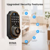 YHV KEYLESS ENTRY DOOR LOCK FINGERPRINT KEYPAD DEADBOLT, FYL-CA00-1