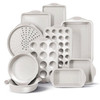 COUNTRY KITCHEN NONSTICK STACKABLE BAKEWARE SET, 10 PCS - CREAM