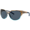 COSTA DEL MAR MAYFLY ROUND SUNGLASSES - WAHOO/GRAY POLARIZED 580P