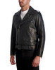 KARL LAGERFELD Exposed Zippers and Studs Biker Leather Jacket Men's Black S