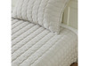 DAWSON COLLECTION 3-PIECE SEERSUCKER TEXTURED QUILT SHAM SET QUEEN - LIGHT-GRAY New