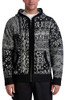 KARL LAGERFELD MEN'S ABSTRACT PATTERN HOODED SWEATER - SIZE MEN SMALL - S/M