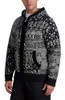 KARL LAGERFELD MEN'S ABSTRACT PATTERN HOODED SWEATER - SIZE MEN SMALL - S/M