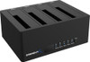 SABRENT 4-BAY USB 3.0 DOCKING STATION 2.5” 3.5” SATA HDD SSD TRAYLESS - BLACK