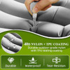 JNCONSOR Sleeping Pad Ultralight Inflatable Sleeping Mat Pillow & Foot Pump Gray