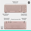 Logitech MK250 Bluetooth Wireless Mouse and Keyboard Combo - Rose