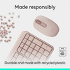 Logitech MK250 Bluetooth Wireless Mouse and Keyboard Combo - Rose