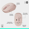 Logitech MK250 Bluetooth Wireless Mouse and Keyboard Combo - Rose