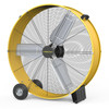 VINICAYA 30 INCH HIGH VELOCITY FLOOR FAN, 3-SPEED HEAVY DUTY - BLACK/YELLOW
