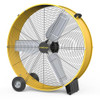 VINICAYA 30 INCH HIGH VELOCITY FLOOR FAN, 3-SPEED HEAVY DUTY - BLACK/YELLOW