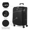 TRAVELPRO VERSAPACK+ LIGHTWEIGHT SOFTSIDE EXPANDABLE CHECKED LUGGAGE 25" - BLACK New