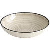 ELAMA GIA 24 PIECE STONEWARE DINNERWARE SET CREAM New