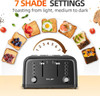 RAMJOY TOASTER 4 SLICE, DUAL INDEPENDENT CONTROLS  - BLACK STAINLESS STEEL