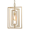 KSANA Pendant Soft Gold Lighted Chandeliers, Adjustable Framework W12 xH20.4 New