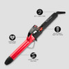 FHI HEAT PF7009 PLATFORM TOURMALINE CERAMIC CURLING IRON 1" - BLACK/RED