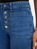 TIME AND TRU WOMEN'S PATCH POCKET FLARE JEANS SIZE 4 - BLUE New