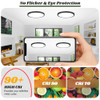 Brightever Black LED Flush Mount Ceiling Lights with Night Light 12" 2 Packs