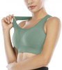 HEATHYOGA 4 PACK HIGH IMPACT SPORTS BRAS RACERBACK BRAS WOMEN M - 4 COLORS