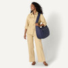 AMAZON ESSENTIALS X SOFIA GRAINGE QUILTED PUFFER TOTE BAG ZIP - SIZE: M, NAVY New