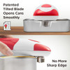 KITCHEN MAMA AUTO ELECTRIC CAN OPENER HANDS FREE BATTERY OPERATED - RED