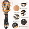NICEBAY HOT AIR BRUSH SET STRAIGHTENING/DRYING/CURLING CT-536 - BLACK/GOLD New