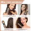 NICEBAY HOT AIR BRUSH SET STRAIGHTENING/DRYING/CURLING CT-536 - BLACK/GOLD New
