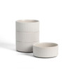 STANE LAIN HAVEN MODERN STONEWARE DISH SET FOR 4, REACTIVE GLAZE SANDY WHITE New