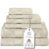 ONE THOUSAND REASONS PREMIUM STAPLE COTTON BATHROOM TOWEL SET - BEIGE