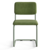 VELVET LATHAM VELVET SIDE CHAIR,SET OF 2 - FOREST VELVET SAGE/FOREST METAL FRAME