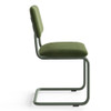 VELVET LATHAM VELVET SIDE CHAIR,SET OF 2 - FOREST VELVET SAGE/FOREST METAL FRAME
