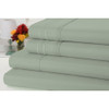 BAMBOO COMFORT RAYON BAMBOO 4 PIECE LUXURY 3 LINE EMBROIDERED SET KING - SAGE