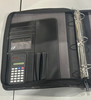 SAMSONITE EXECUTIVE PORTFOLIO 3 RING BINDER WITH INTEGRATED CALCULATOR - BLACK