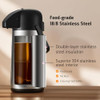 GEOUJA AIRPOT COFFEE CARAFE FOR KEEPING HOT 85 OZ 2.5L LARGE COFFEE DISPENSER